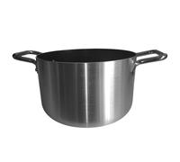 Casseruola Alta Alluminio 3mm Rivestimento Antiaderente Greblon 3C professionale o domestico pentola 2 Maniglie Inox chiodate cucina ristorante chef (CASSERUOLA CM 24)