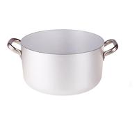 Pentole agnelli casseruola 104 alta ø 24 professionale, in alluminio puro, 2 man