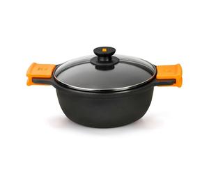 Casseruola alta efficiente BRA con coperchio in alluminio pressofuso da 20 cm