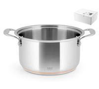 Casseruola Alta In Acciaio Inox 18/10 E Rame, ø 22 Cm H&H