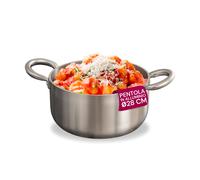 Casseruola Alta in Alluminio con 2 Maniglie Inox - Ø 24/28/32/36 cm
