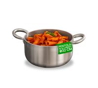 Casseruola Alta in Alluminio con 2 Maniglie Inox - Ø 24/28/32/36 cm