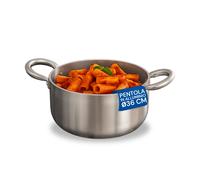 Casseruola Alta in Alluminio con 2 Maniglie Inox - Ø 24/28/32/36 cm