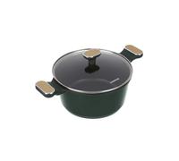 Casseruola antiaderente 24 cm verde con coperchio