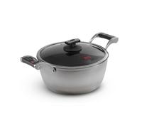 Casseruola Antiaderente ad Induzione Chef Antigraffio con Coperchio 24 cm
