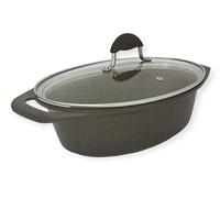 Casseruola Antiaderente ad Induzione con Coperchio Ovale Black Pearl 32 x 24 cm