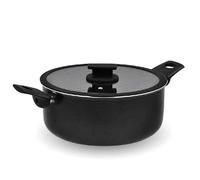 Casseruola Antiaderente Vulcano con Coperchio in Vetro 26 cm Accademia Mugnano