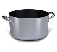 Ballarini Professionale Ballarini 2018.24 casseruola media 2 maniglie 24cm - alluminio antiaderente nero professionale con finitura esterna in alluminio satinato - metallo 1000045