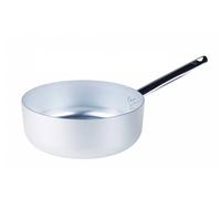 Pentole Agnelli Alluminio ALMA10716 Linea 3mm Casseruola Bassa con 1 Manico, 16 cm, Acciaio