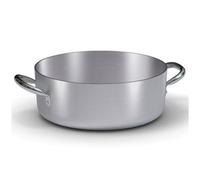 Ballarini Professionale 7016.24 Casseruola Bassa con 2 Manici, Alluminio, Grigio, 37 cm