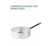 CASSERUOLA BASSA Alluminio 3 Ø 36 X11,5H 1 MANICO Professionale Pentole Agnelli