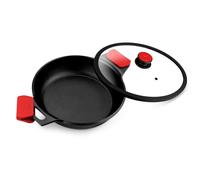 Casseruola Bassa con Coperchio in Alluminio Antiaderente, Linea Infinity, diam.28cm