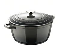 Casseruola Bergner EXCALIBUR da 28 cm e 6,5 l con coperchio in alluminio pressofuso, grigio