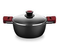 BRA Premiere Casseruola Alta 32 cm, Alluminio pressofuso, Tricstrato, Rivestimento Antiaderente Rinforzato, 2 Manici in Silicone Staccabili, Adatto a Tutti i Tipi di cucine Inclusa induzione, Colore