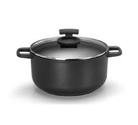 CASSERUOLA C/COPERCHIO alluminio pressofuso antiaderente rinforzato con titanio