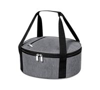 Casseruola compatta, contenitore rotondo a tenuta stagna, borsa termica con | Robusta borsa per pizza portatile, per lasagne, zuppe, insalata, ciotole, picnic, gite in spiaggia