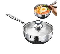 Casseruola con coperchio, antiaderente con coperchio manico e beccuccio, pentola a vapore, pentola a vapore per friggere stufare bollire cucinare pasti sani cucina a casa