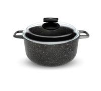 Casseruola con Coperchio in Vetro Antiaderente 2 Manici Ø20 cm Olympia Hard