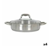 Casseruola con coperchio in vetro Quttin 3,1 L [4 Unità]