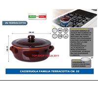 CASSERUOLA + COPERCHIO CRETA DM 32 NONNA TERRACOTTA ITALIA COCCIO SUGHI 12 2025