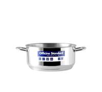 Casseruola Fonda Inox Officine Standard Sara 2 Manici 18 Grigio