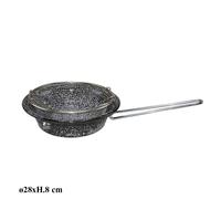 CASSERUOLA FRIGGITRICE SMALTATA IN METALLO PORCELLANATO D.28 CM CESTELLO