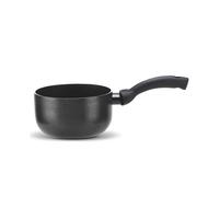 Pensofal, Casseruola, Serie Biostone®, Alluminio con rivestimento antiaderente, Diametro 20 cm, 5 litri, 2 Maniglia in bakelite, Adatta all' induzione, Effetto Pietra, Nero