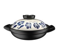 Casseruola in ceramica resistente alle alte temperature, pentola for stufato di grande capacità resistente alle crepe, for brasare carne e verdure in cucina domestica(3600ml)