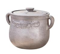 Casseruola in terracotta, pentola in terracotta, pentola in ceramica, con doppi manici, stufato antiaderente resistente al calore for cucina di casa ristorante(8L)