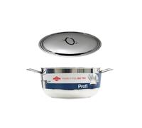 CASSERUOLA INOXRIV PROFI CON COPERCHIO CM. 30 LT. 9.3