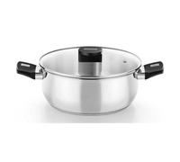 Casseruola Monix Elite M240326 Acciaio Inossidabile 26cm Manici Baquelite Coperchio Vetro