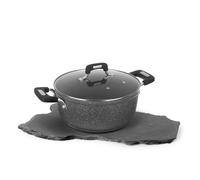 Casseruola New Petra Dark da 24 cm grigio