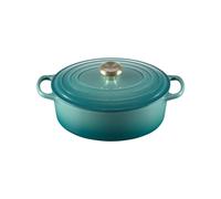 Casseruola Ovale 29 cm Le Creuset Ghisa 21178290994450 Blu Riviera