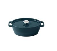 Casseruola ovale - PYREX - Cottura lenta - 29 cm - Ghisa - Blu scuro