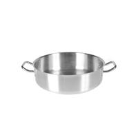 Casseruola Pardini inox Albergo bassa 2 Manici cm 32