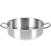 Casseruola Pardini inox Albergo bassa 2 Manici cm 50