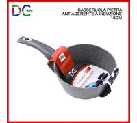 CASSERUOLA PENTOLA IN VERA PIETRA INDUZIONE 100% ANTIADERENTE ANTIGRAFFIO 18 CM
