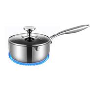 Casseruola per latte, in acciaio inox, casseruola per zuppa, antiaderente, motivo a nido d'ape, antiruggine, con coperchio bollire la cucina domestica professionale per alimenti per bambini