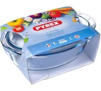 CASSERUOLA TEGAME C/COPERC VETRO RETTANGOLARE CM.33X19X9H BOROSILICATO PYREX