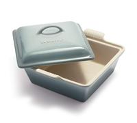 Casseruola quadrata con coperchio Heritage in gres Le Creuset da 9 pollici, sale marino