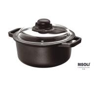 Casseruola Risoli INDUCTION, modello 097IN 20TP, con coperchio, colore Nero, per