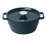 Casseruola rotonda - PYREX - Cottura lenta - 24 cm - Ghisa - Blu scuro