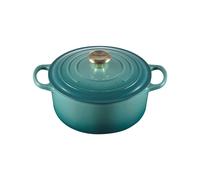 Casseruola Rotondo 20 cm Le Creuset Ghisa 21177200994450 Blu Riviera