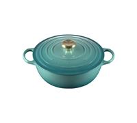 Casseruola Rotondo 26 cm Le Creuset Ghisa 21114260990450 Blu Riviera