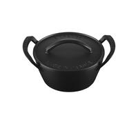 Casseruola Rotondo 28 cm Le Creuset BBQ Outdoor Ghisa 21274250000005 Nero Opaco