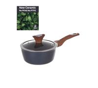 Casseruola un manico 16 cm con coperchio ottanio New Ceramic (18 cm con un manico)