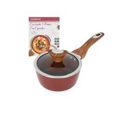 Casseruola un manico 16 cm coperchio burgundy New Ceramic