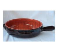 CASSERUOLA VULCANIA IN TERRACOTTA 1 MANICO cm. 20
