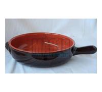 CASSERUOLA VULCANIA IN TERRACOTTA 1 MANICO cm. 22