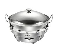 Casseruole Campeggio - Con Casseruola Coperchio e Fornello Portatile, Set Fornello Alcool per Fonduta Esterna | per Cucina Interna Esterna Escursionismo Zaino BBQ Sopravvivenza Picnic